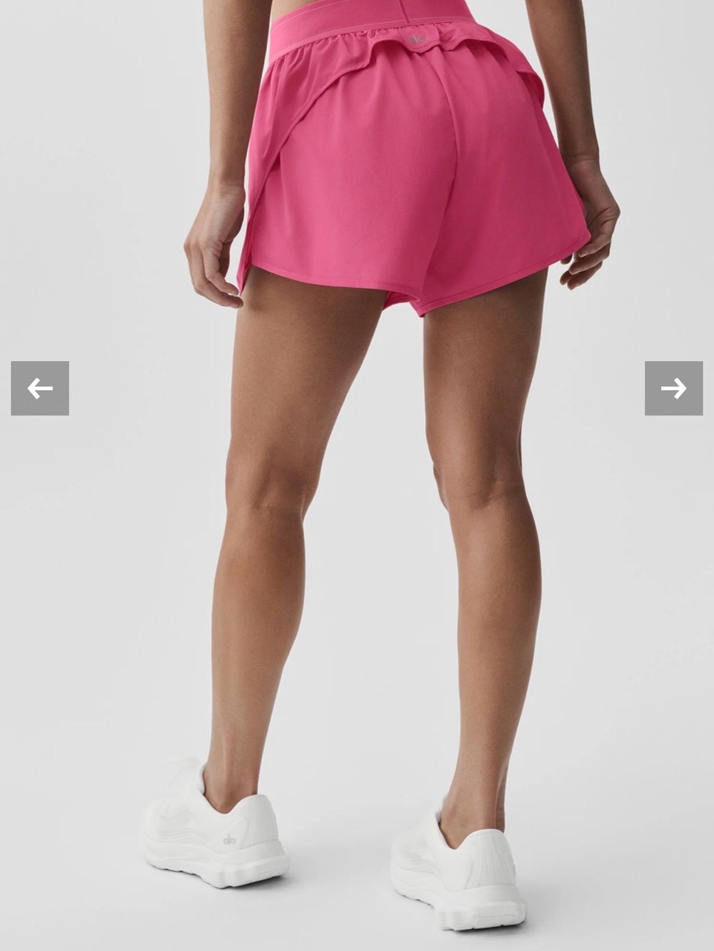 ALO Yoga Match Point Short Medium Limited: Paradise Pink NWT - Picture 3 of 7